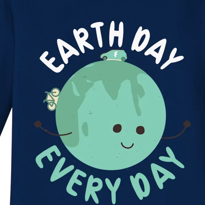 Earth Day Every Day Gift Nature Conservation Cool Gift Baby Long Sleeve Bodysuit