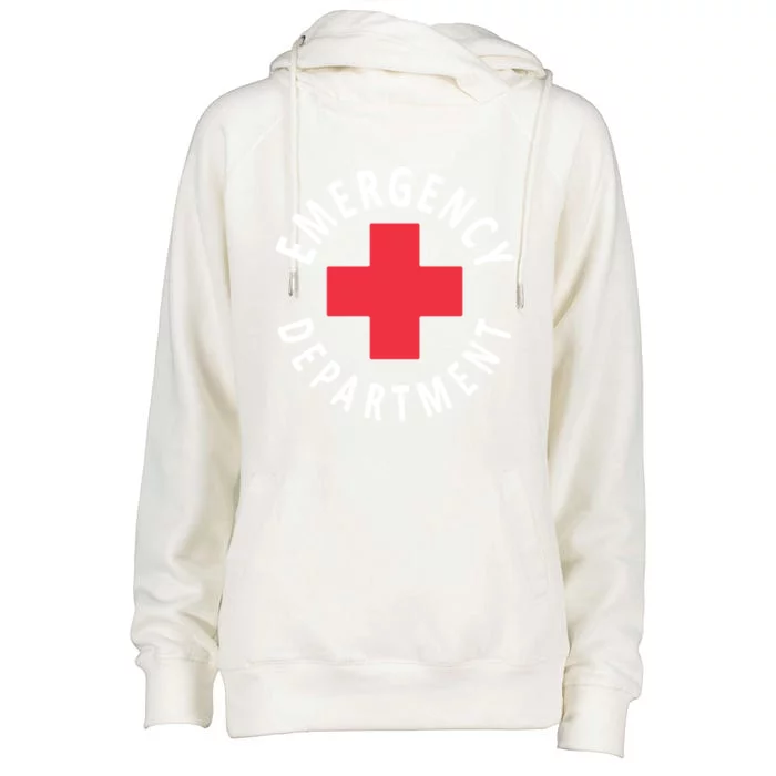 Emergency Departt Emergency Room Healthcare Nursing Nurse Gift Womens Funnel Neck Pullover Hood