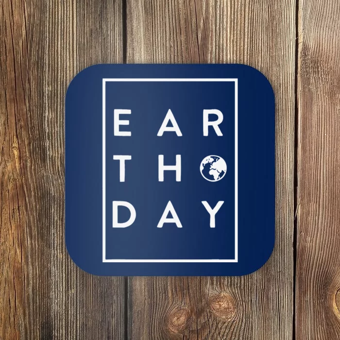 Earth Day Eco Conscious Environmental Awareness Coaster