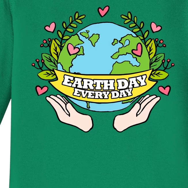 Earth Day Everyday Awareness Baby Long Sleeve Bodysuit