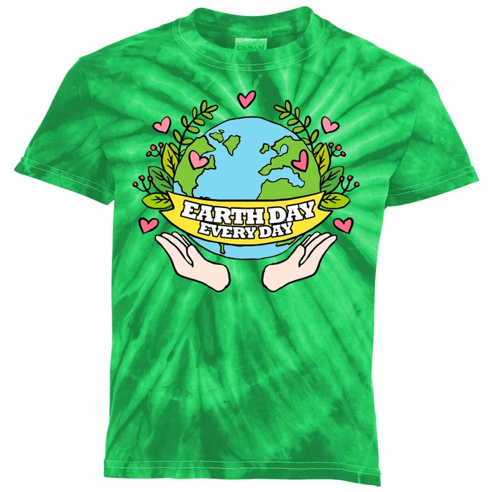 Earth Day Everyday Awareness Kids Tie-Dye T-Shirt