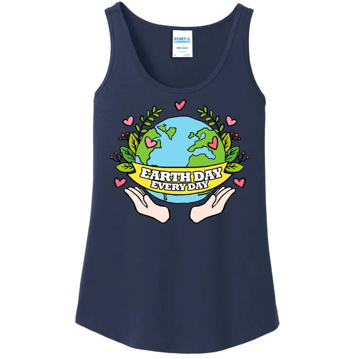 Earth Day Everyday Awareness Ladies Essential Tank