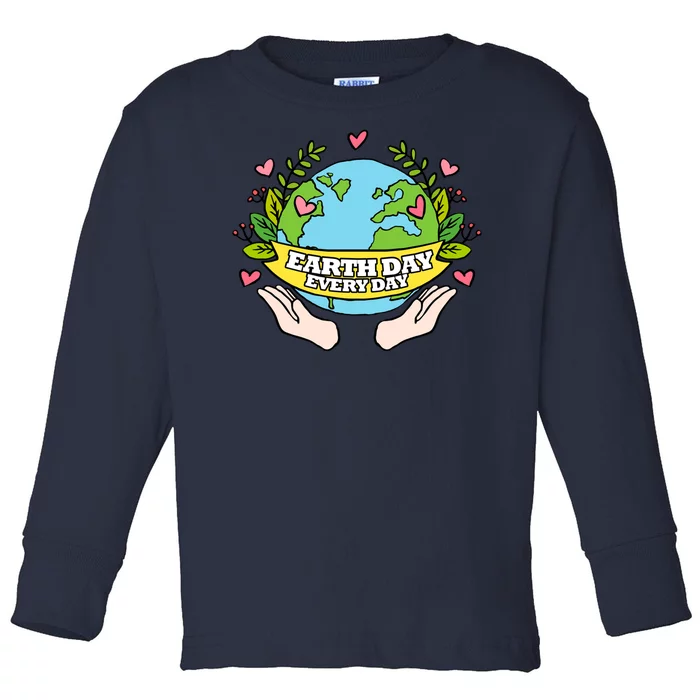 Earth Day Everyday Awareness Toddler Long Sleeve Shirt