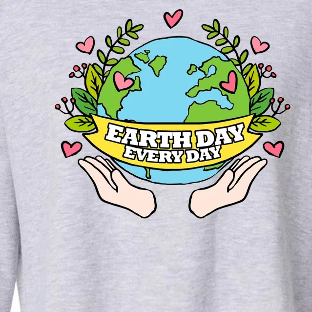 Earth Day Everyday Awareness Cropped Pullover Crew