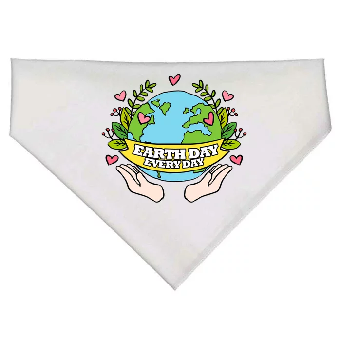 Earth Day Everyday Awareness USA-Made Doggie Bandana