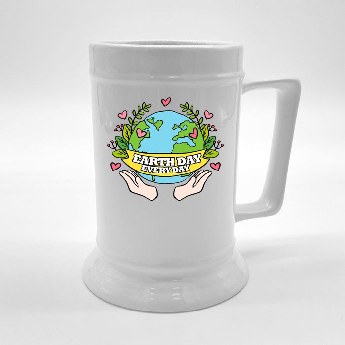 Earth Day Everyday Awareness Front & Back Beer Stein