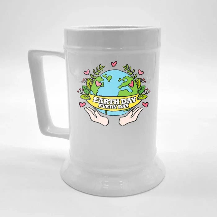 Earth Day Everyday Awareness Front & Back Beer Stein