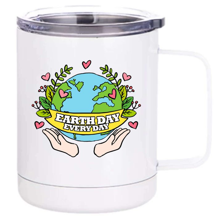 Earth Day Everyday Awareness Front & Back 12oz Stainless Steel Tumbler Cup