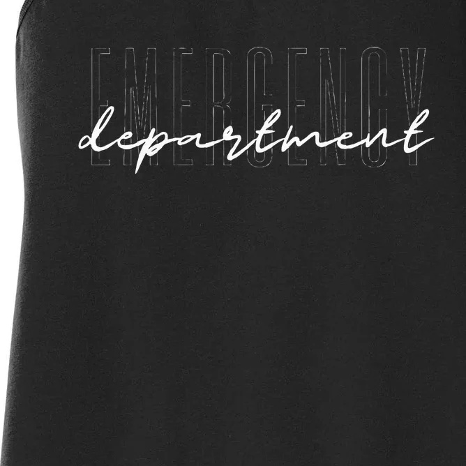 Emergency Department Emergency Room Healthcare Nursing Women's Racerback Tank