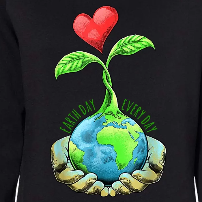 Earth Day Everyday Nature Heart Womens California Wash Sweatshirt