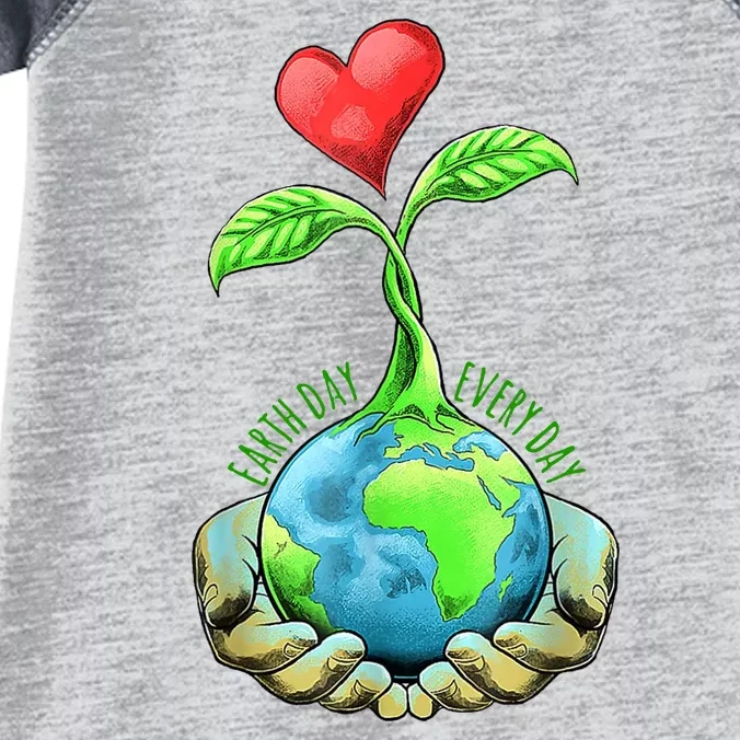 Earth Day Everyday Nature Heart Infant Baby Jersey Bodysuit