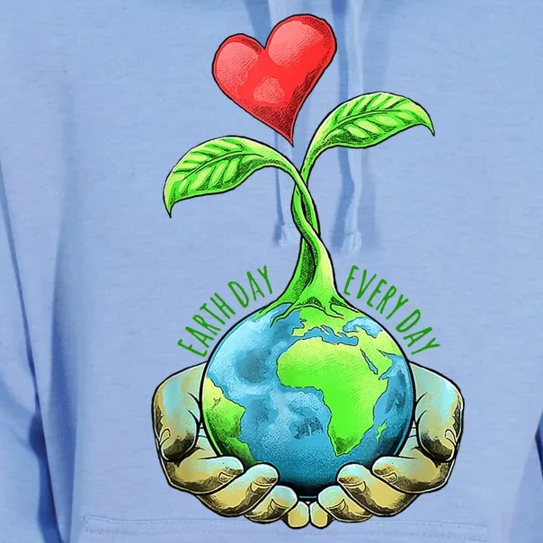 Earth Day Everyday Nature Heart Unisex Surf Hoodie