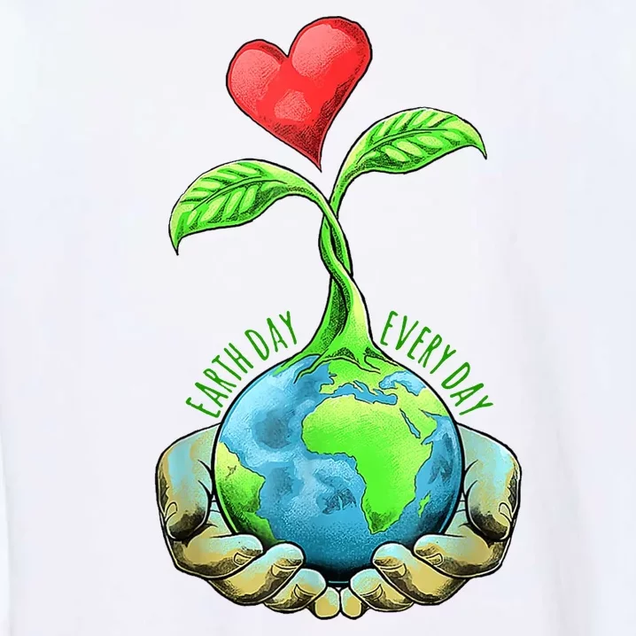 Earth Day Everyday Nature Heart Garment-Dyed Sweatshirt