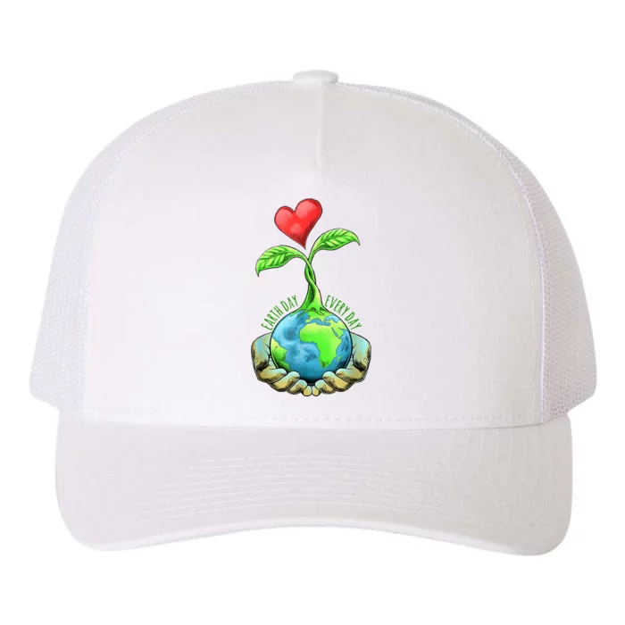 Earth Day Everyday Nature Heart Yupoong Adult 5-Panel Trucker Hat