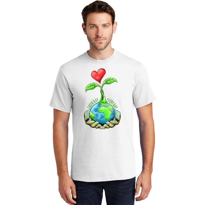 Earth Day Everyday Nature Heart Tall T-Shirt