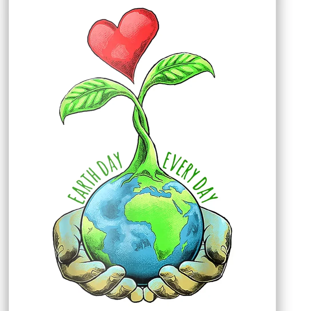 Earth Day Everyday Nature Heart Poster