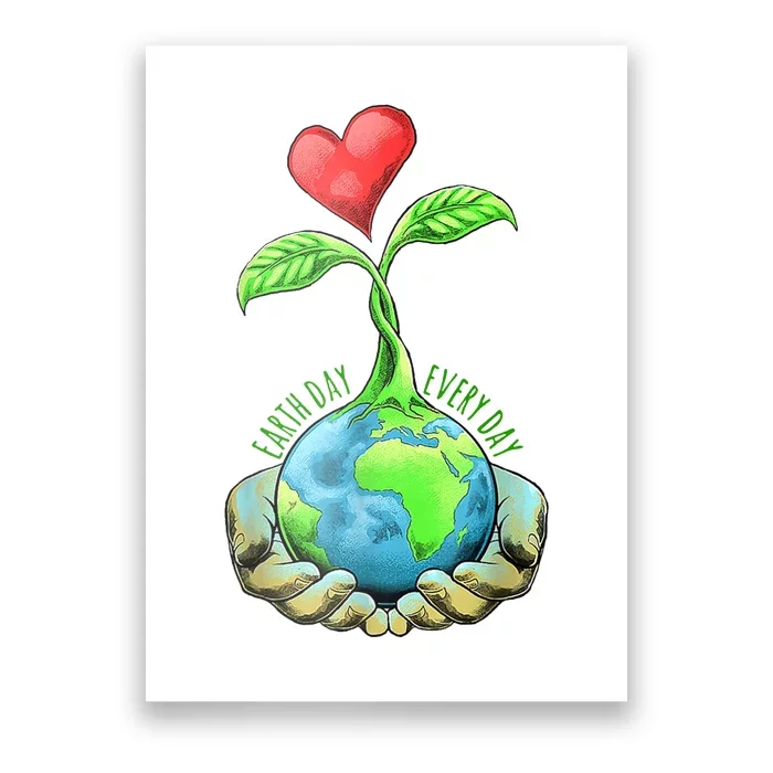 Earth Day Everyday Nature Heart Poster