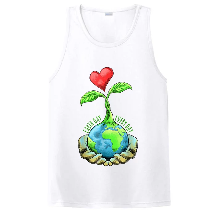 Earth Day Everyday Nature Heart Performance Tank