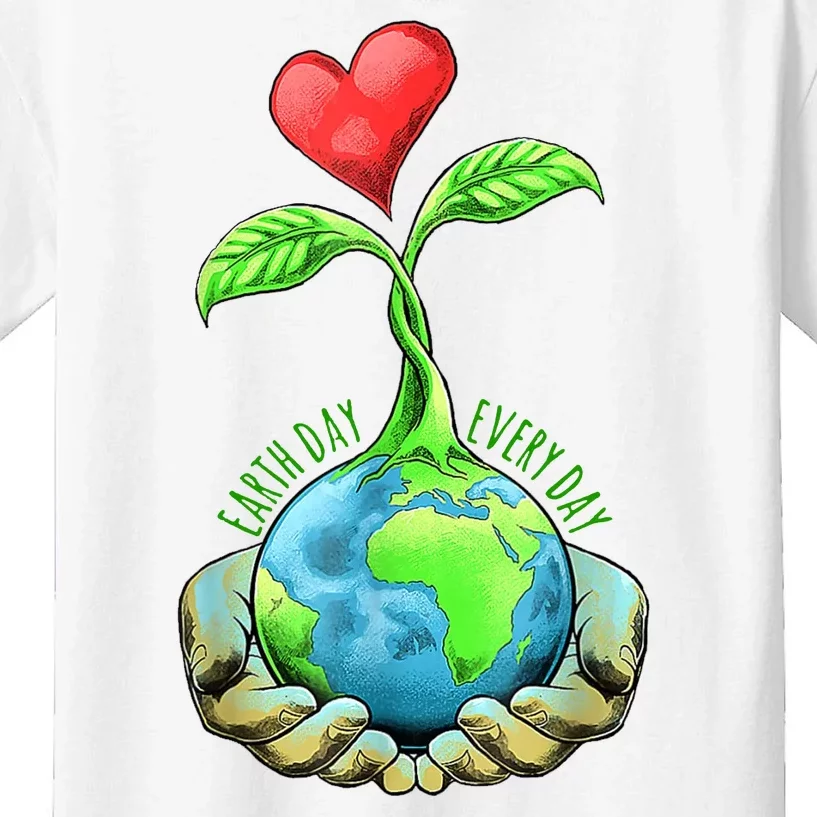 Earth Day Everyday Nature Heart Kids T-Shirt