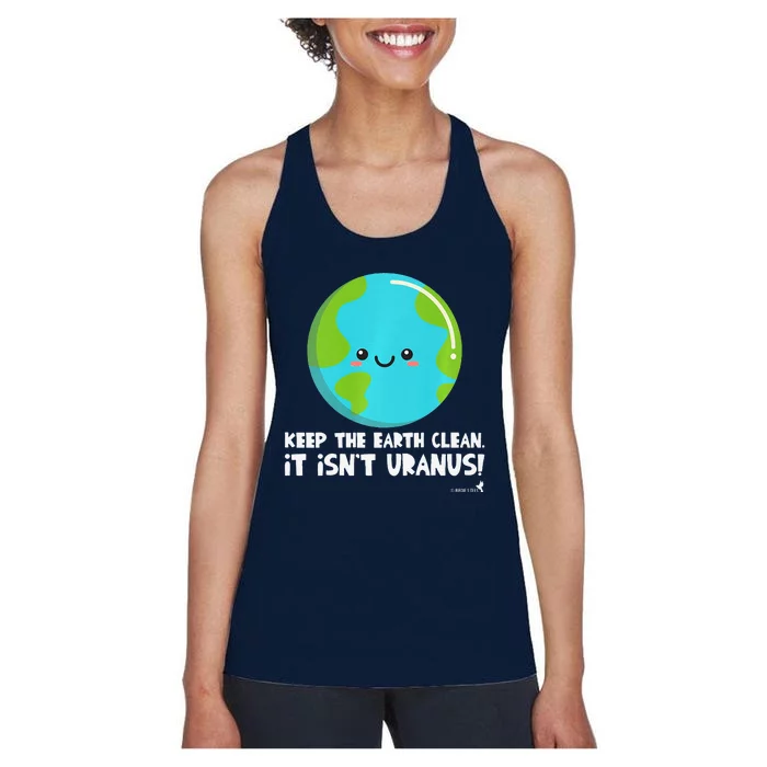 Earth Day Environment Pollution Ecology Women's Racerback Tank