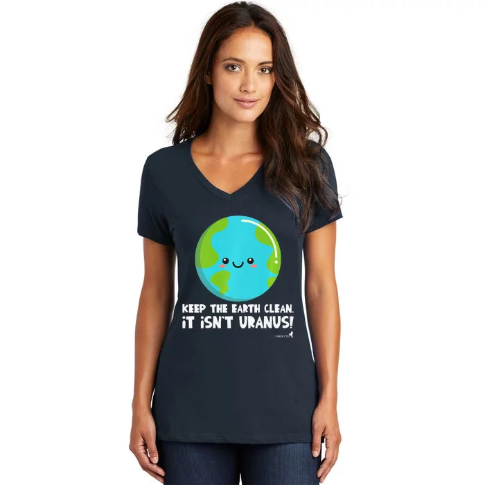 Earth Day Environment Pollution Ecology Women's V-Neck T-Shirt