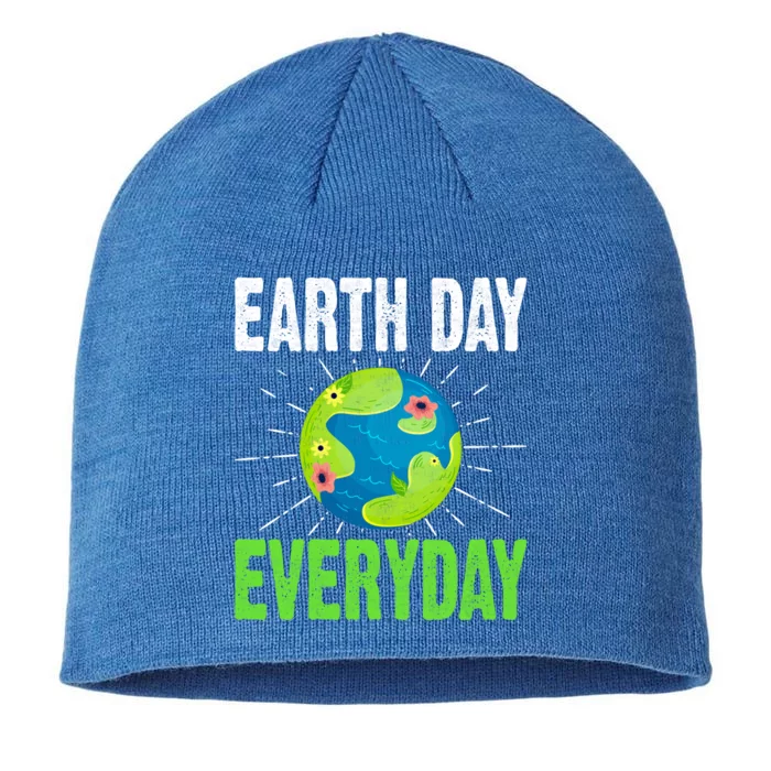 Earth Day Everyday Plant Nature Environtal Lover Funny Gift 8 1/2in Sustainable Knit Beanie