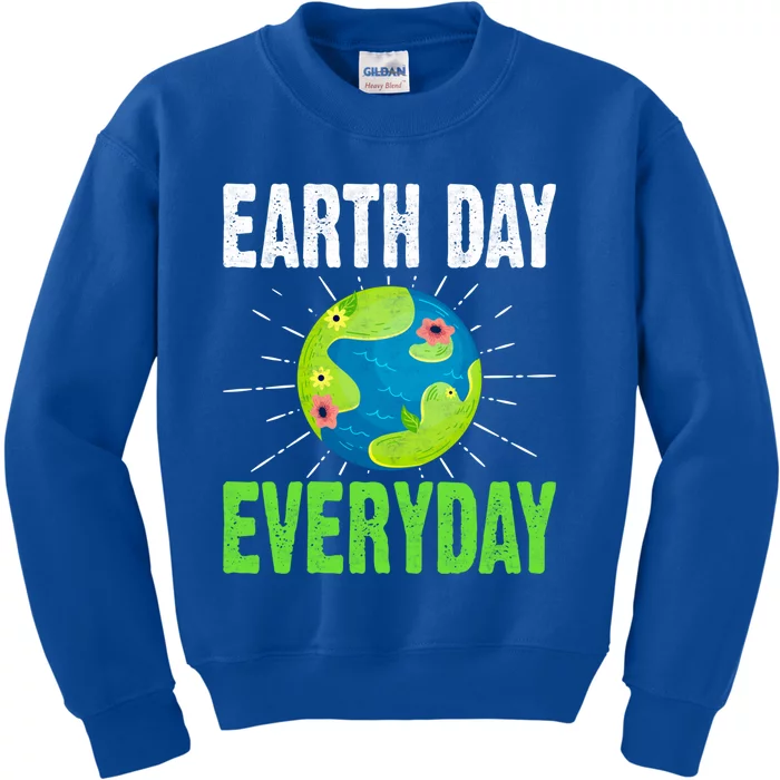 Earth Day Everyday Plant Nature Environtal Lover Funny Gift Kids Sweatshirt