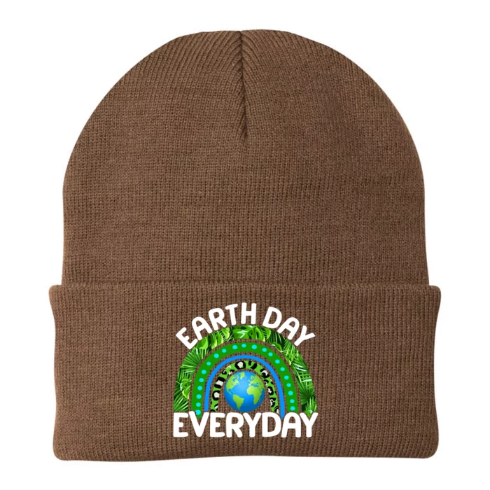 Earth Day Everyday Nature Rainbow Knit Cap Winter Beanie