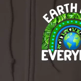 Earth Day Everyday Nature Rainbow Full Zip Hoodie