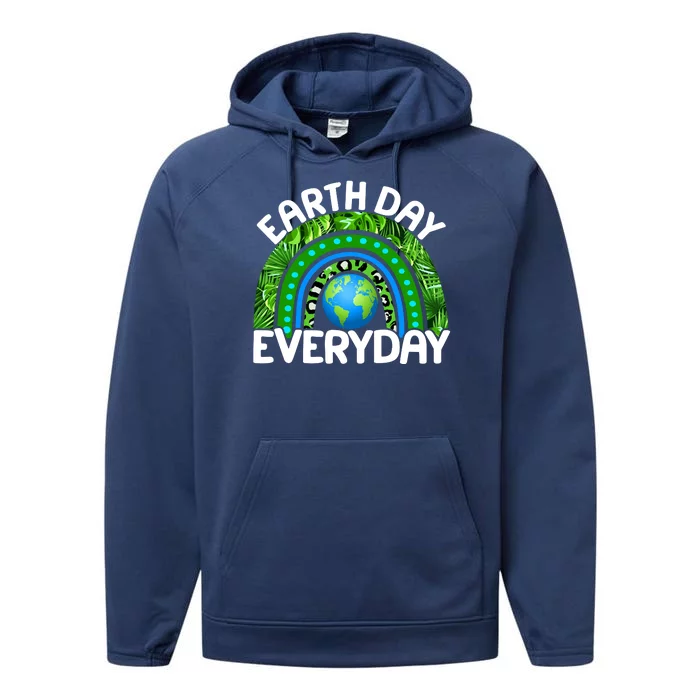 Earth Day Everyday Nature Rainbow Performance Fleece Hoodie