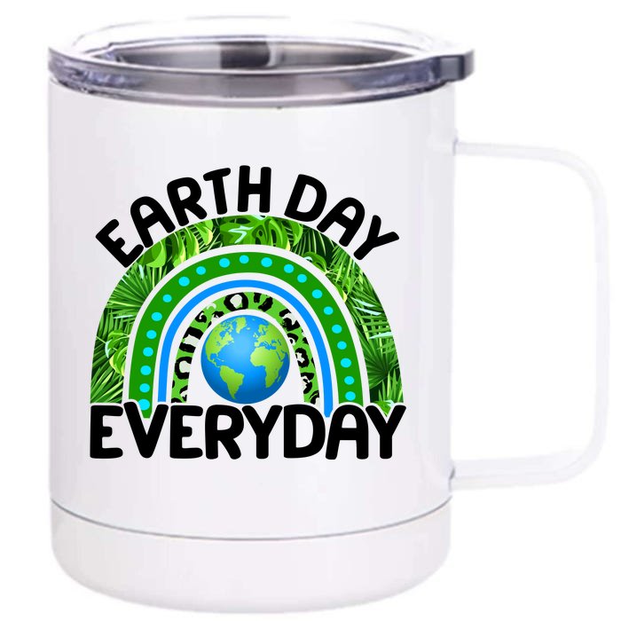 Earth Day Everyday Nature Rainbow Front & Back 12oz Stainless Steel Tumbler Cup