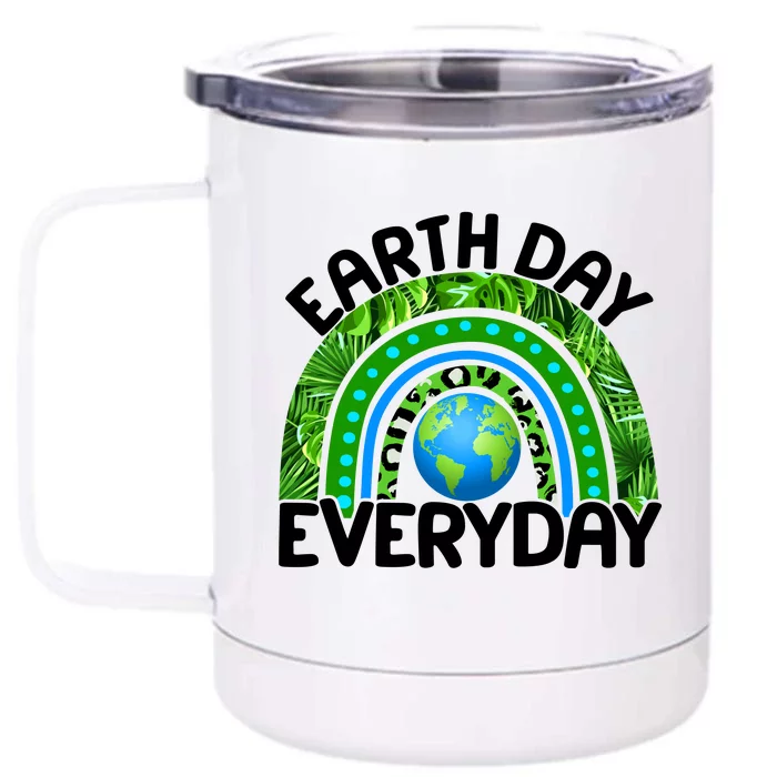 Earth Day Everyday Nature Rainbow Front & Back 12oz Stainless Steel Tumbler Cup