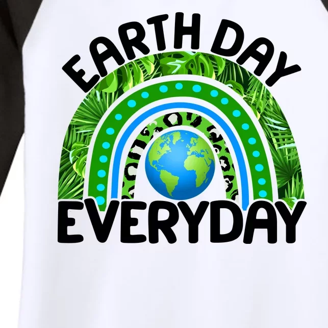 Earth Day Everyday Nature Rainbow Women's Tri-Blend 3/4-Sleeve Raglan Shirt