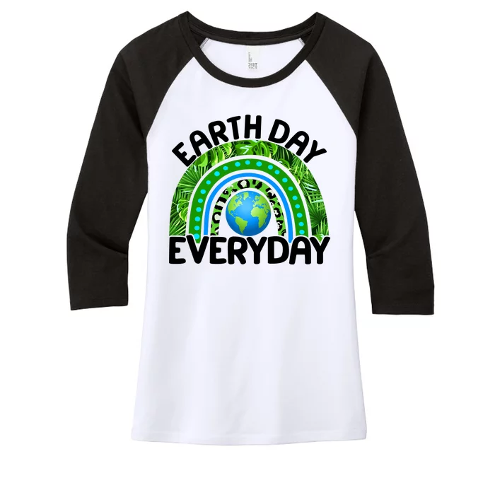 Earth Day Everyday Nature Rainbow Women's Tri-Blend 3/4-Sleeve Raglan Shirt