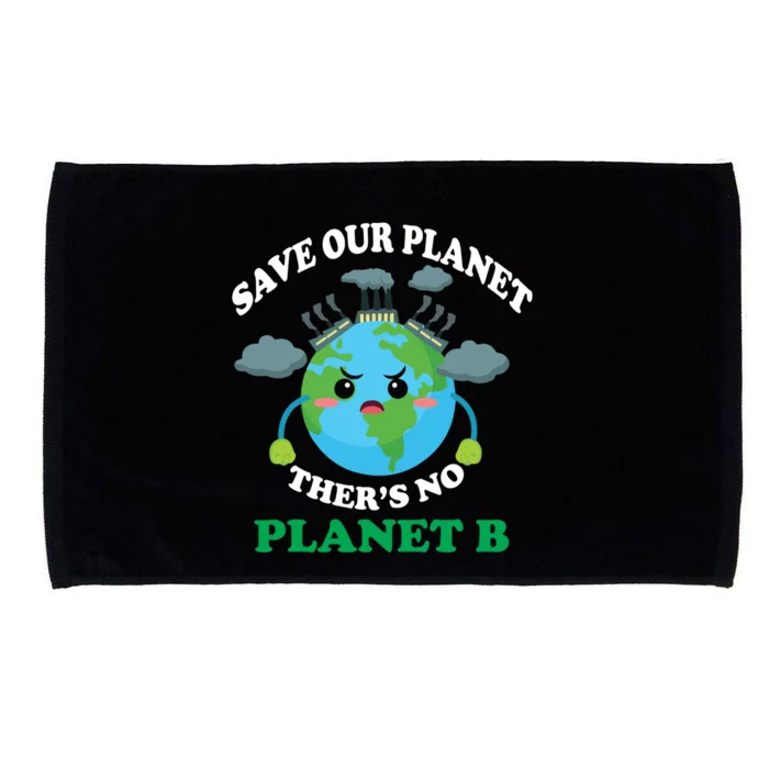 Earth Day Everyday Rainbow There Is No Planet B Meaningful Gift Microfiber Hand Towel