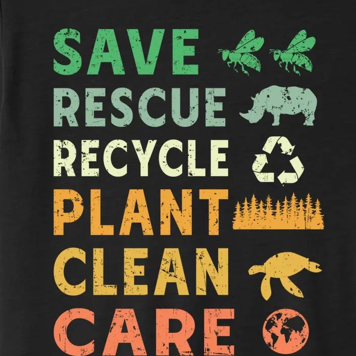 Earth Day Ecofriendly Message ChromaSoft Performance T-Shirt