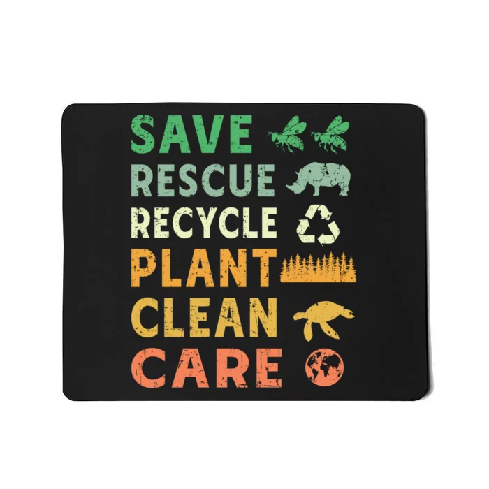 Earth Day Ecofriendly Message Mousepad