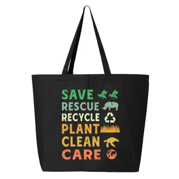 Earth Day Ecofriendly Message 25L Jumbo Tote