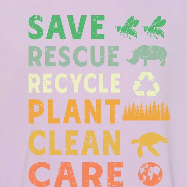 Earth Day Ecofriendly Message Garment-Dyed Sweatshirt