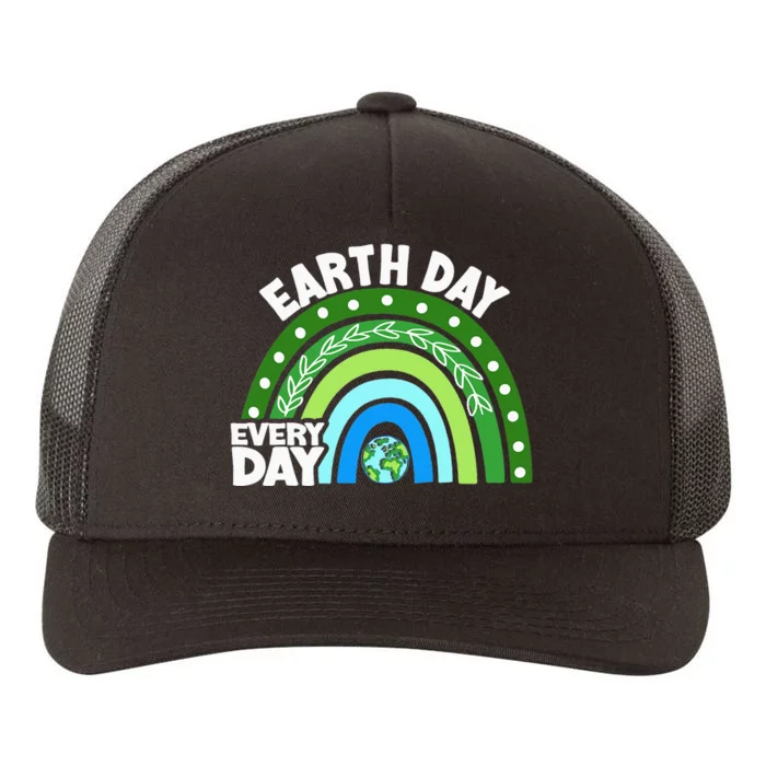 Earth Day Every Day Rainbow Earth Day Awareness Planet Yupoong Adult 5-Panel Trucker Hat