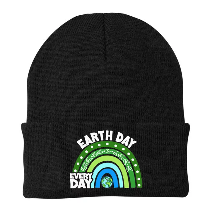 Earth Day Every Day Rainbow Earth Day Awareness Planet Knit Cap Winter Beanie