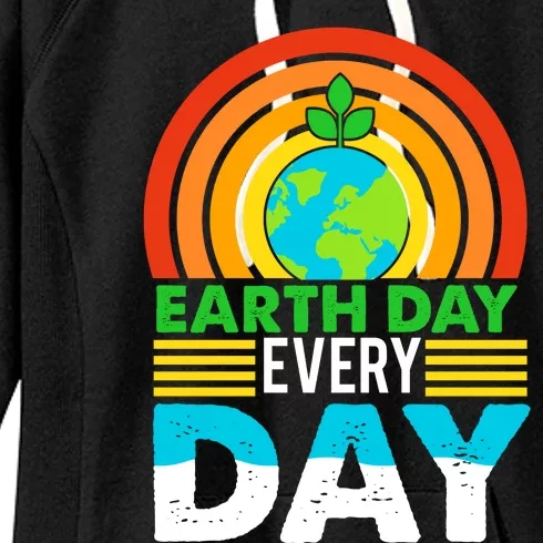 Earth Day Everyday Eco Awareness Women's Fleece Hoodie