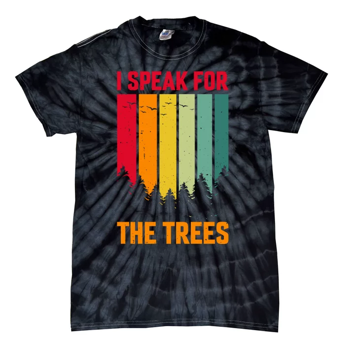 Earth Day Environmental Statement Graphic Tie-Dye T-Shirt