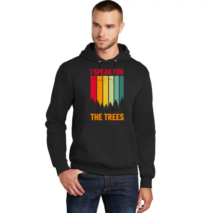 Earth Day Environmental Statement Graphic Tall Hoodie