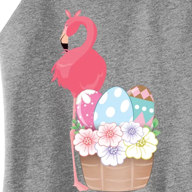 Easter Day Easter Flamingo Easter Bunny Egg Basket Cute Gift Women’s Perfect Tri Rocker Tank