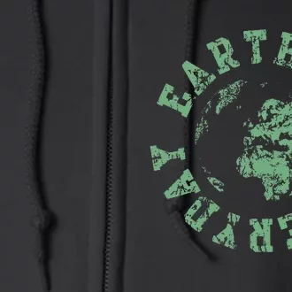 Earth Day Everyday Retro Environmental Full Zip Hoodie