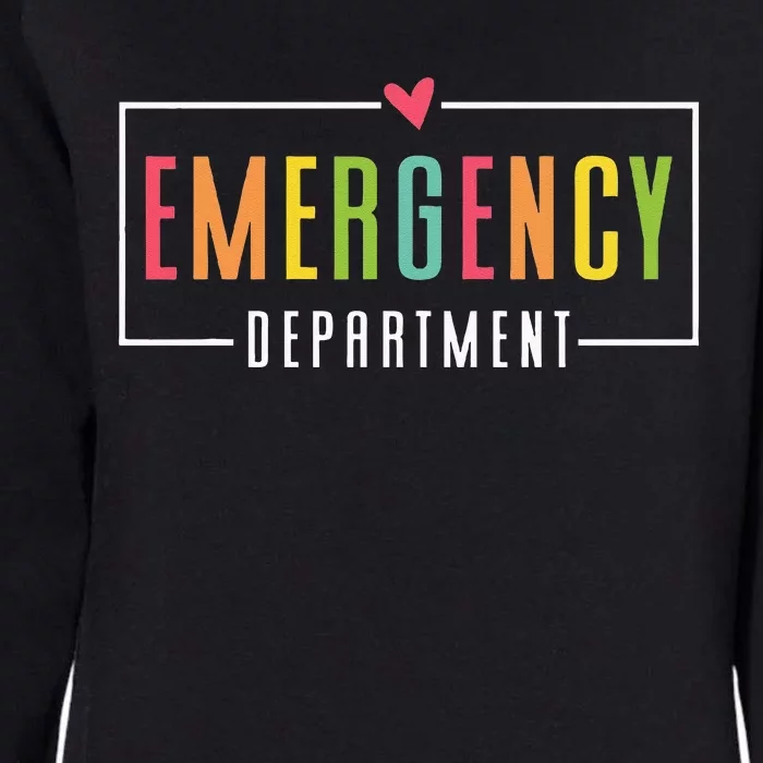 Emergency Department Emergency Room Healthcare Womens California Wash Sweatshirt