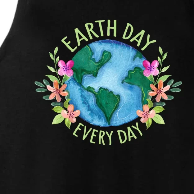 Earth Day Everyday Save The Planet Mother Earth Environt Gift Ladies Tri-Blend Wicking Tank