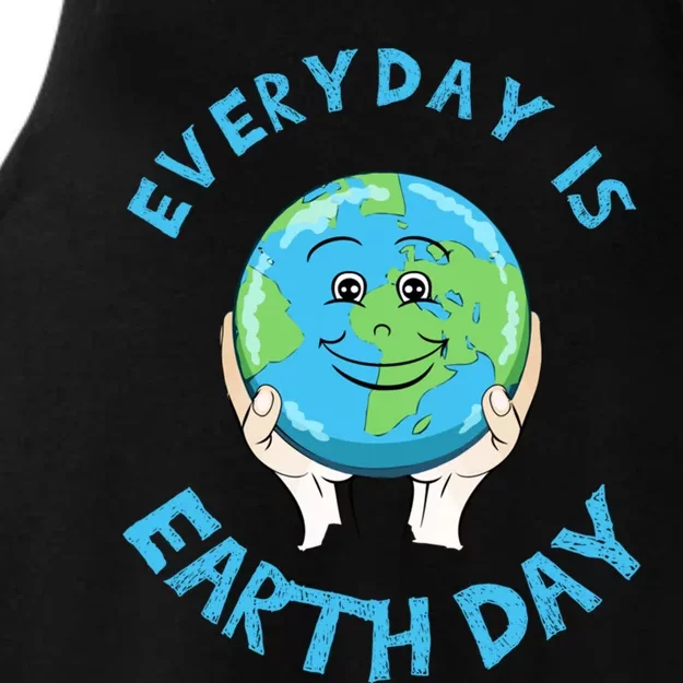 Earth Day Everyday Day Is Earth Day Climate Change Planet Gift Ladies Tri-Blend Wicking Tank