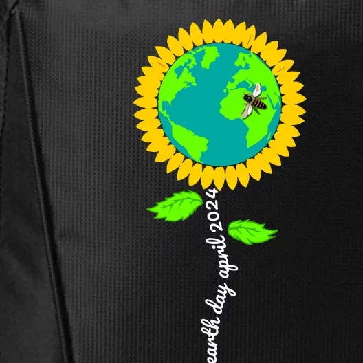 Earth Day Every Day 2024 Sunflower Restore Save Earth City Backpack